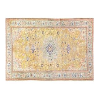 Vintage Turkish Anatolian Hand Knotted Fine Wool Rug, 6'7"x9'5" For Sale