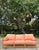 Vintage Coastal McGuire Trellis Rattan Sofa For Sale - Image 10 of 12