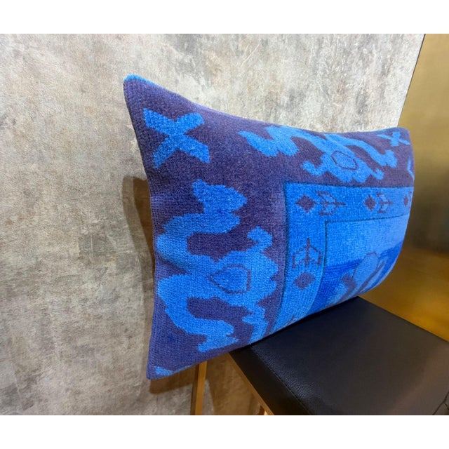 Vintage Lumbar Rug Pillow Cover For Sale In Los Angeles - Image 6 of 11