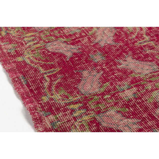 Turkish Colorful Antique Handknotted Carpet For Sale - Image 3 of 10