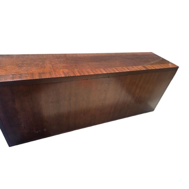 Mid 20th Century Mid 20th Century Baker Double Doors Compartments Long Credenza Sideboard Buffet Cabinet For Sale - Image 5 of 9