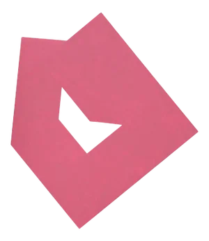 Gary Jurysta "Red Up" Angular Geometric Abstract Painting 1982