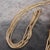 A 2000s High Quality Costume Jewelry Gilt Metal Italian Snake Necklace For Sale - Image 11 of 16