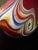 Ruby Red Vintage Azerbaijan Hand-Blown Art Glass Sculptural Vase, 20”h For Sale - Image 8 of 10