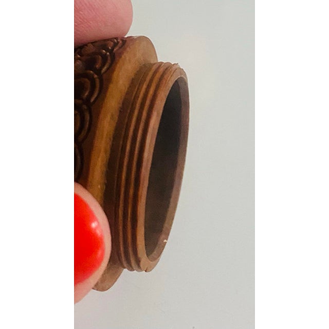 19th Century Hand Carved Coquilla Nut Box, 19th Century For Sale - Image 5 of 7