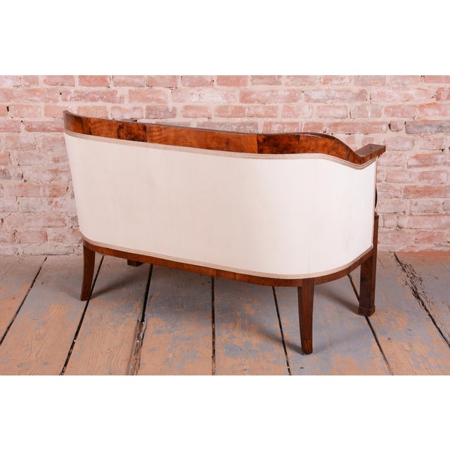 Biedermeier Seating Set in Walnut and Ebony, Austria, 1820s, Set of 3 For Sale - Image 4 of 13