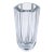 Mid-Century Modernist Strombergshyttan Swedish Faceted Crystal Vase For Sale