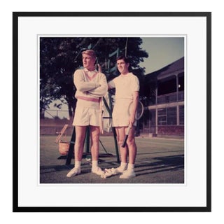 Oz Tennis Stars 1956 by Slim Aarons Black Framed C Print For Sale