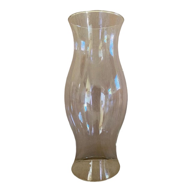 Vintage Colonial Williamsburg Style Glass Hurricane Candle Shade Globe 17.5” For Sale