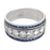 Contemporary Vintage Diamond Sapphire 18k White Gold Band, Size 6.25 For Sale - Image 3 of 7