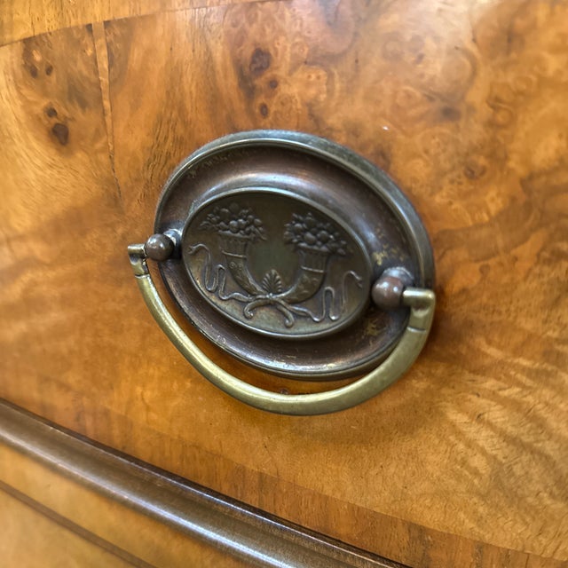 Vintage Johnson Furniture Company Walnut Dresser For Sale - Image 10 of 12