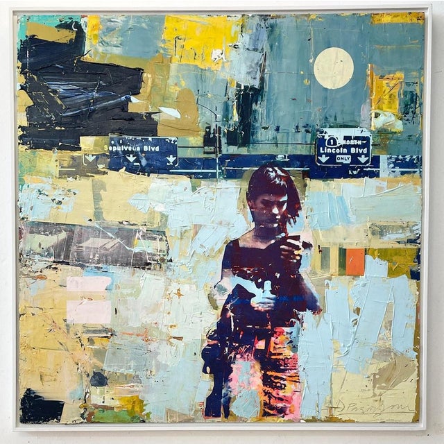 Packed with colour and texture, "no signal", by british contemporary artist dan parry-jones captures a fleeting urban...