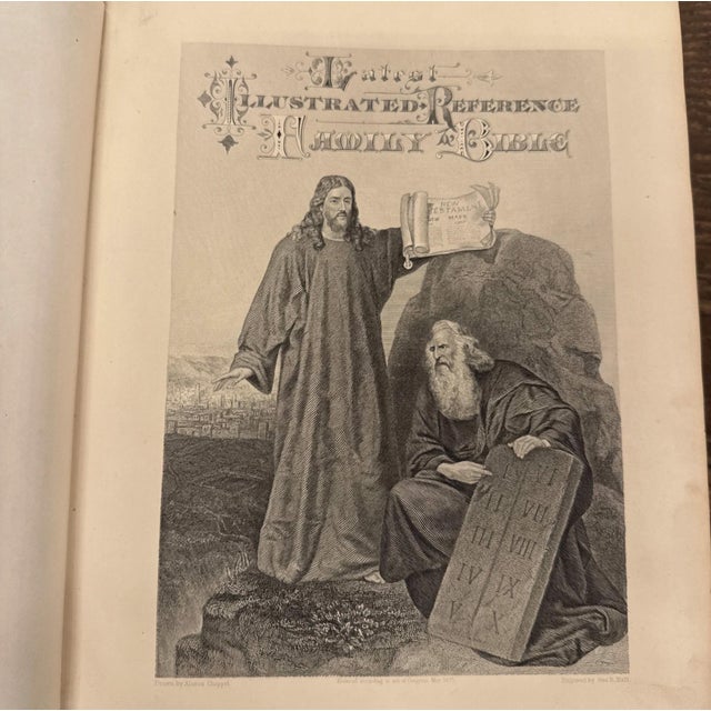 1883 Holy Bible With Illustrated History of the New and Old Testaments For Sale - Image 9 of 17