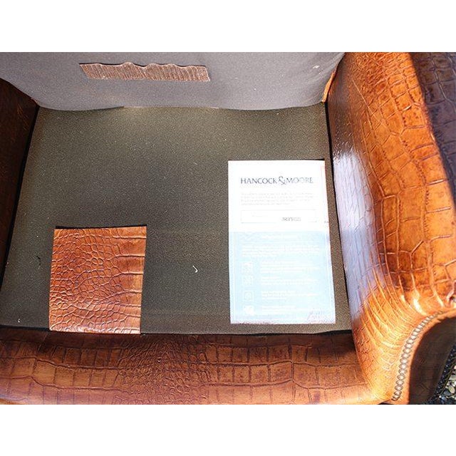 Vintage Hancock & Moore Leather Club Chairs- a Pair For Sale - Image 10 of 11