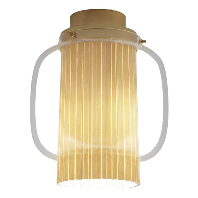 Manila C Pe Golden Matte-Beige Pendant Lamp by Sebastian Herkner for Parachilna For Sale