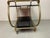 Black Mid-Century Brass and Black Glass Bar Trolley from Grünstadt, Germany, 1950s For Sale - Image 8 of 18