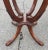 Mid 20th Century Pair of George III Style Carved Galleried Mahogany Quadpod Paw Feet Side Tables For Sale - Image 5 of 8
