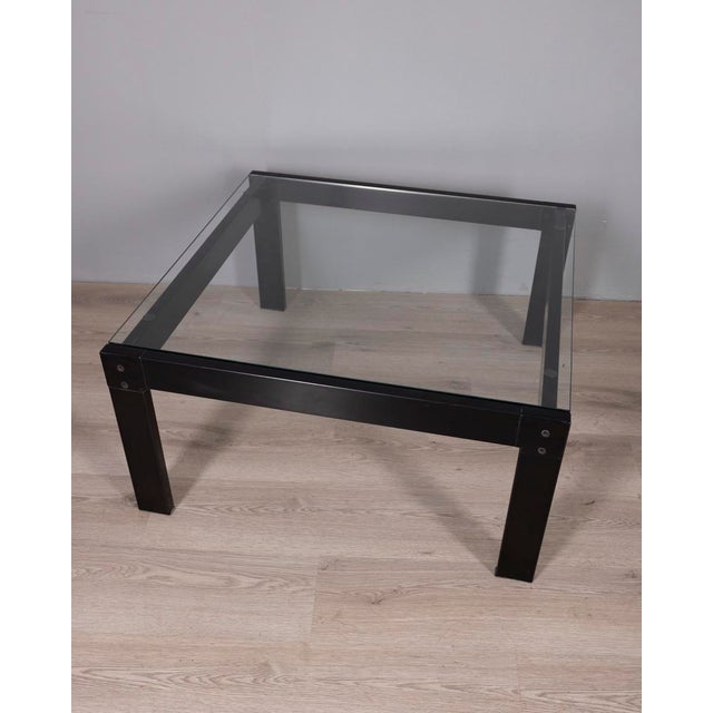1980s Vintage Glass Coffee Table !Sanmarco Model by Gae Aulenti for Zanotta, 1970s For Sale - Image 5 of 10