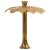 Brass Rhubarb Floor Lamp by Tommaso Barbi, 1970s For Sale - Image 11 of 11