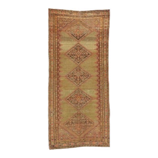 Antique Persian Malayer Rug, 04'01 X 09'01 For Sale