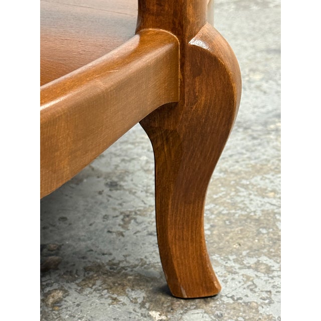 Mid 20th Century French Provincial Style Round Coffee Table, 37 Inch For Sale - Image 9 of 12