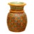 Antique Wooden Hand-Painted Desert Bloom Vase For Sale