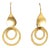 Late 20th Century Pair of 22K Gold Drop Earrings For Sale