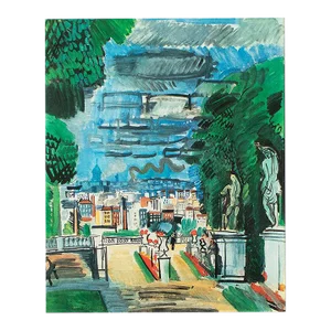 1970 After Raoul Dufy "The Park of Saint-Cloud", Full-Color Parisian Print
