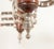 Chrome Pair of Mid-Century Italian Chrome and Wood Chandeliers For Sale - Image 8 of 12