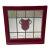 Early 20th C. Stained Glass Window - Shield / Crest in Wine Red and Old Gold For Sale
