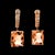 Metal Natural Morganite Diamond Earrings 14k Gold 9.93 TCW Certified For Sale - Image 7 of 18