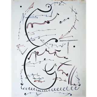 Rafael Alberti, Letter E, 1972, Lithograph For Sale