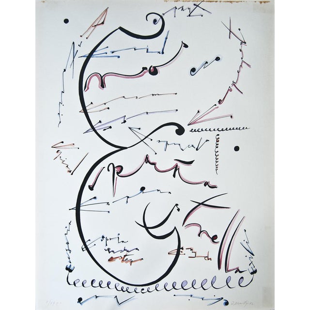 Rafael Alberti, Letter E, 1972, Lithograph For Sale