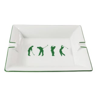 Vintage French Porcelain Cigar Ashtray from Philippe Deshoulieres, 1980s For Sale