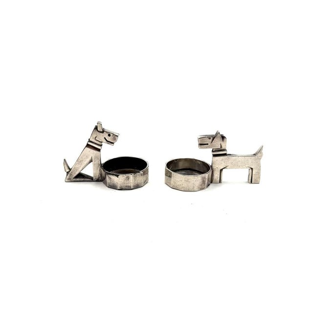 Art Deco Silver-Plated Ric and Mac Salt and Pepper by Edouard Marcel Sandoz for Gallia Christofle, France, 1930s, Set of 2 For Sale - Image 11 of 11