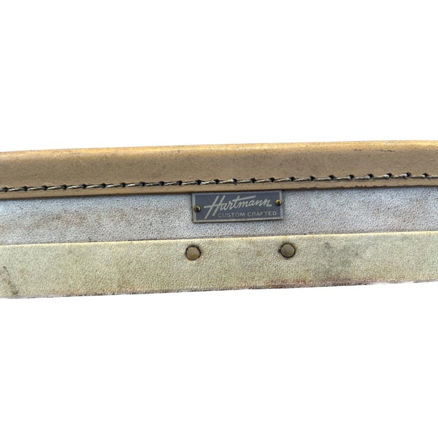 1950s 1950s Vintage Hartmann Belted Leather Suitcase For Sale - Image 5 of 7