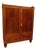 Antique Irish Linen Press Cabinet from Merrion Castle For Sale