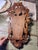 Antique Black Forest Carved Walnut Wall Pocket With Female Portrait For Sale - Image 9 of 9