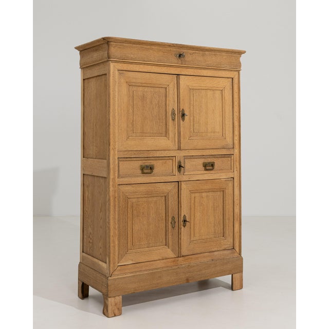 Oak Louis Philippe Cabinet, Antique, France, 19th Century For Sale In Greensboro - Image 6 of 12