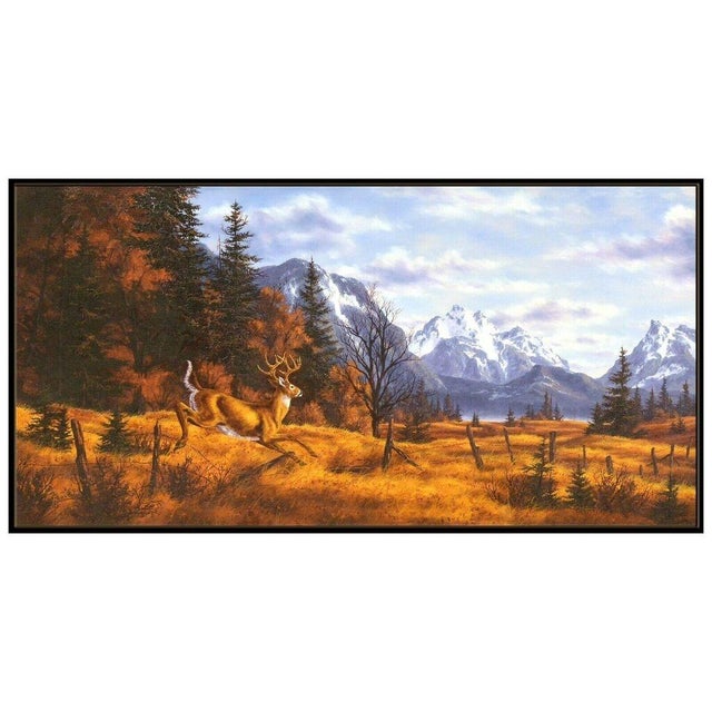 Message us to inquire about custom framing options! (Included for free with every purchase) The artwork here, "Bounding",...