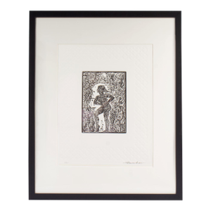 Abstract Intaglio Print With Embossing by Martin Barooshian