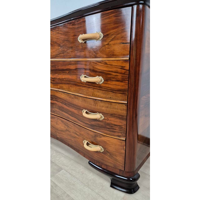 Metal Art Deco Venetian Chest of Drawers, 1940s For Sale - Image 7 of 18