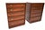 Brown Vintage Danish Bedside Tables by Henning Korch for Silkeborg, 1960s, Set of 2 For Sale - Image 8 of 11