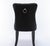 Textile 71” Round Vig Dining Table With Lazy Susan Plus 8 Black Velvet Chairs For Sale - Image 7 of 7