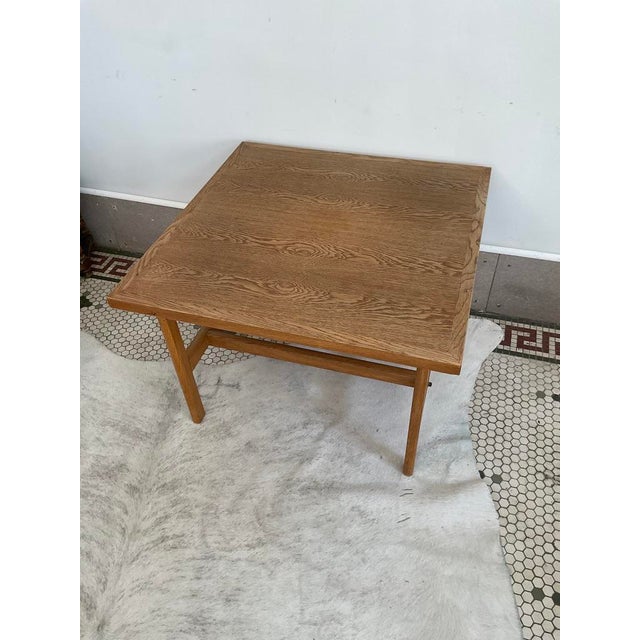 1960s Borge Mogensen (Attr.) for FDB Mobler Danish Oak Side Table 1965 For Sale - Image 5 of 13