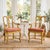 Pair of early 20th century Venetian Rococo side chairs / armchairs in solid wood with a hand-painted Tuscan yellow finish...
