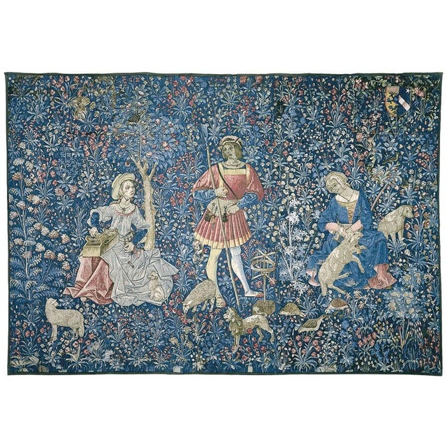 An early 16th Century tapestry from the Loire Valley depicting the working of the wool. This beautiful tapestry is...