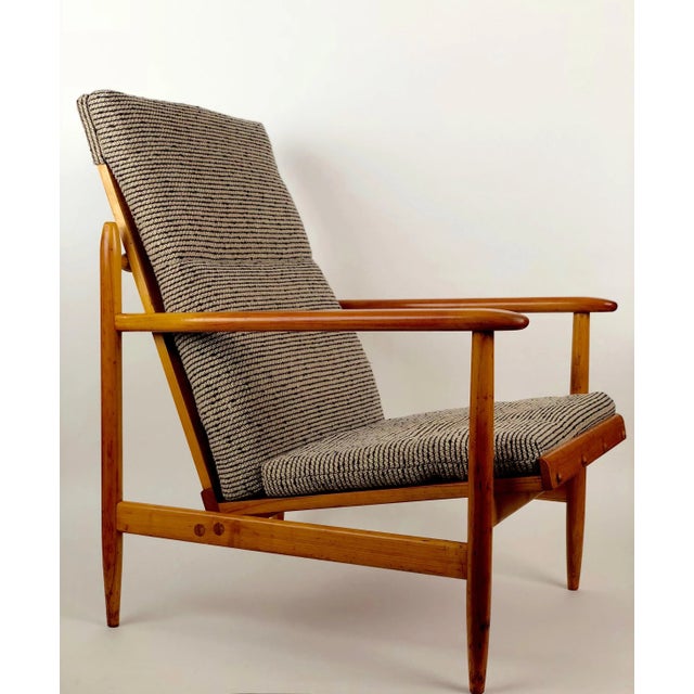 Armchair from Uluv In Cherry Wood, 1960s, Czech Republic For Sale - Image 3 of 10