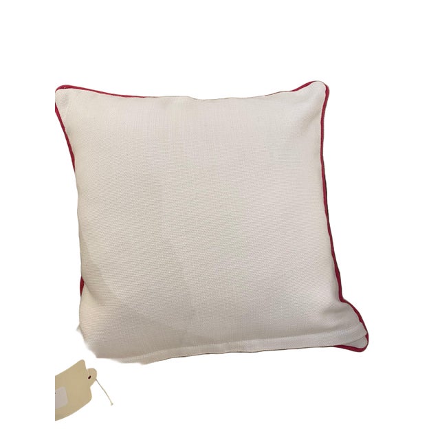 16" x 16" custom made Stroheim Jaipur Fuchsia pillow. Lined, Linen back and cording, hidden zipper closure. Soil and stain...