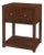 Nora 21 in. W Rectangular Wood 1 Drawer Small Nightstand with Lower Open Shelf, Walnut For Sale